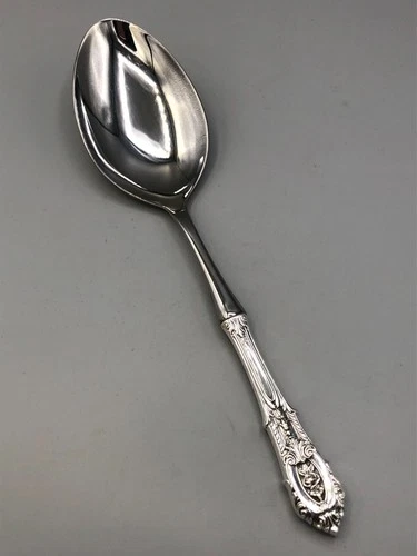 Rose Point by Wallace Sterling Stuffing Spoon 11", gently used