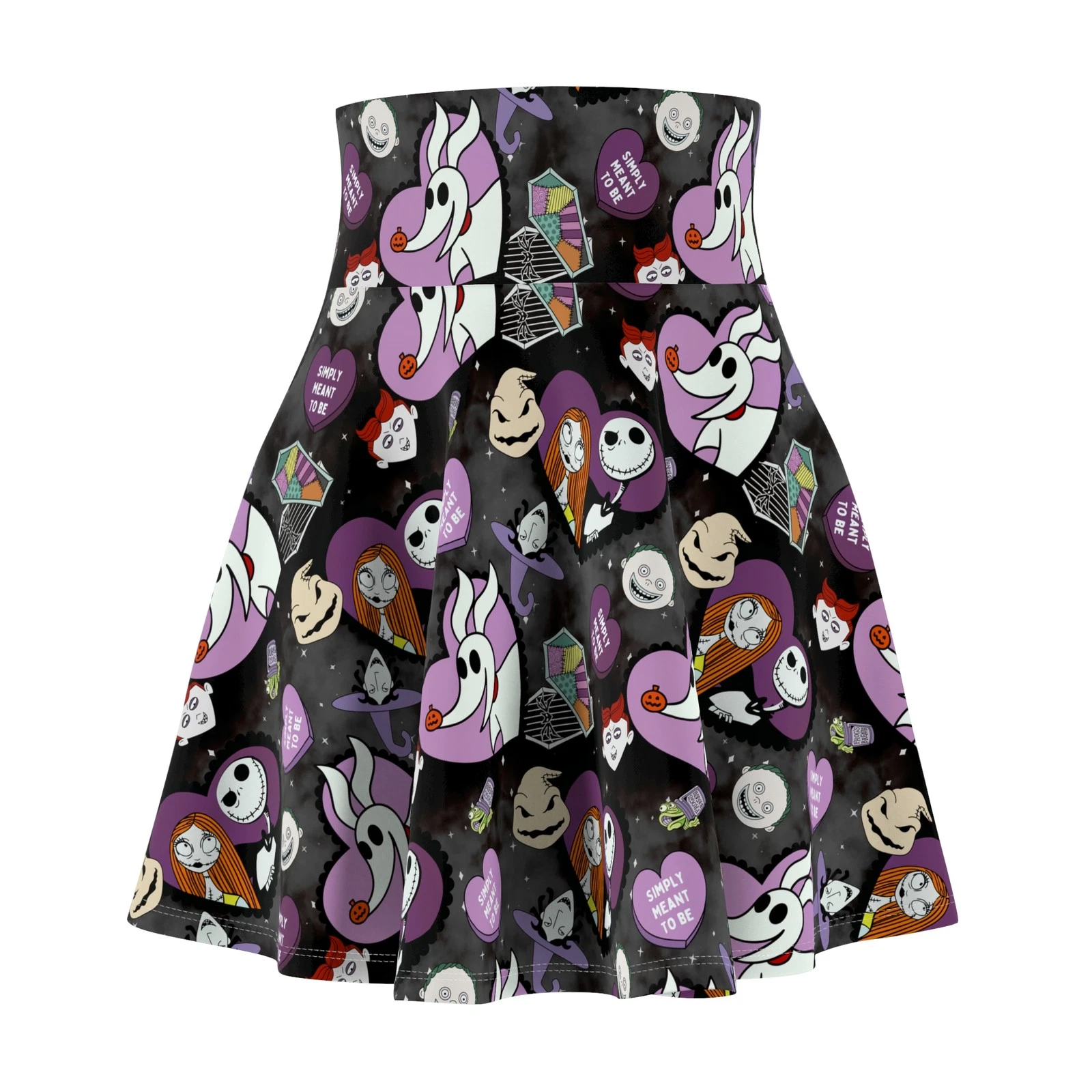 Nightmare Before Christmas Women's Skater Skirt, Gift for Her