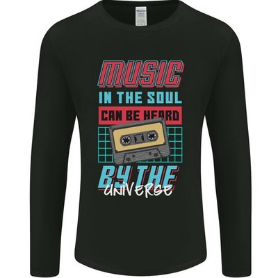 Music IN The Soul Heard Durch Universum Herren Langarm T-Shirt