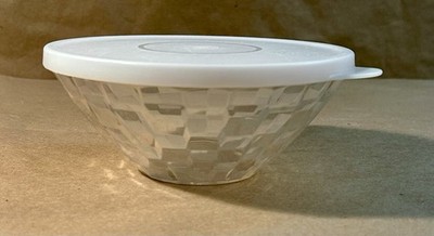 Tupperware Ice Prism Clear Bowl with Sheer Lid #5751A & 5752A - 500 ml U.S.A.