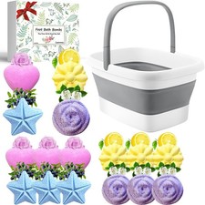 Bath Foot Bombs, Foot Soak with Bath Salt and Tea Tree Oil for