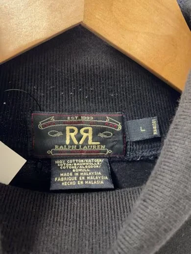 RRL/Sudadera/L/Algodón/Negro/Tres Estrellas/años 90/Cuello Tortuga Foto 3 de 4