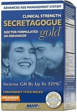 MHP Secretagogue Gold GH Enhancer Sleep Muscle Growth 30 Stick Packs - Orange