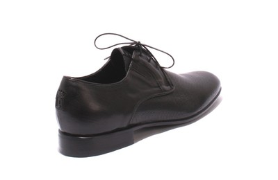 VINICIO CAMERLENGO 8364a Black Leather Lace-Up Classic Shoes  display picture 1