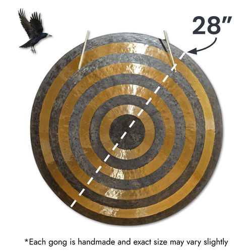 Sun Gong by Raven Sounds, Handmade Bronze Wind Gong, Free Mallet - 第 16/18 張圖片