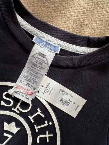 BNWT Jacadi Kids Boys Or Girls Navy Jumper Size 4Y Sweatshirt RRP $100 - Picture 4 of 7