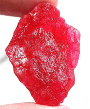 115 Ct Attractive Red Ruby Certified Natural Rock Uncut Rough Loose Gemstone EKG