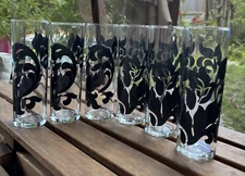 Drinking Glass, Highball Set Of 6. Vintage Barcelona Cooler. 