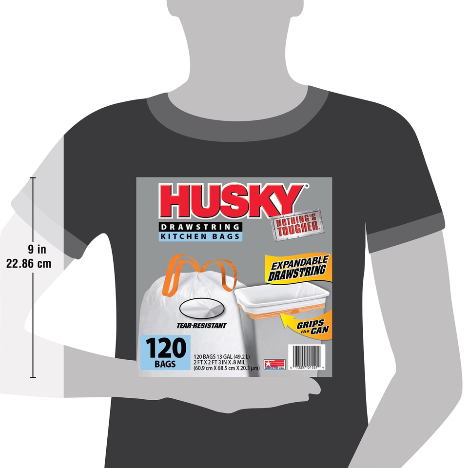 Aazon.co: Husky Hk13xhf090w-xr Kitchen Trash Bags, 13 Gallon Capacity