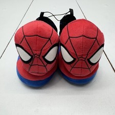 Marvel Spider-Man Blue And Red Elastic Heel Slippers Kids Boys Size 11 - 12