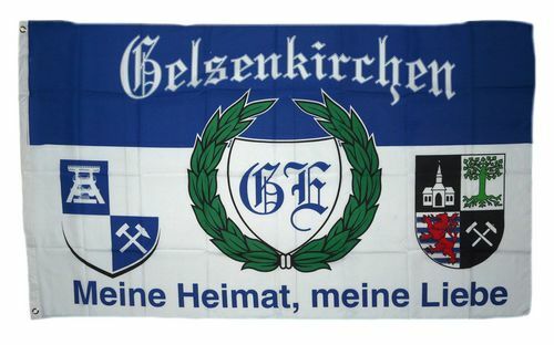 Fahne Gelsenkirchen – 90 X 150 Cm, UV-beständig, Von FahnenMax