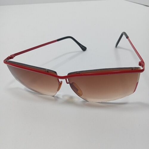 Vintage 80's Foster Grant Sunglasses Red Metal - image 1