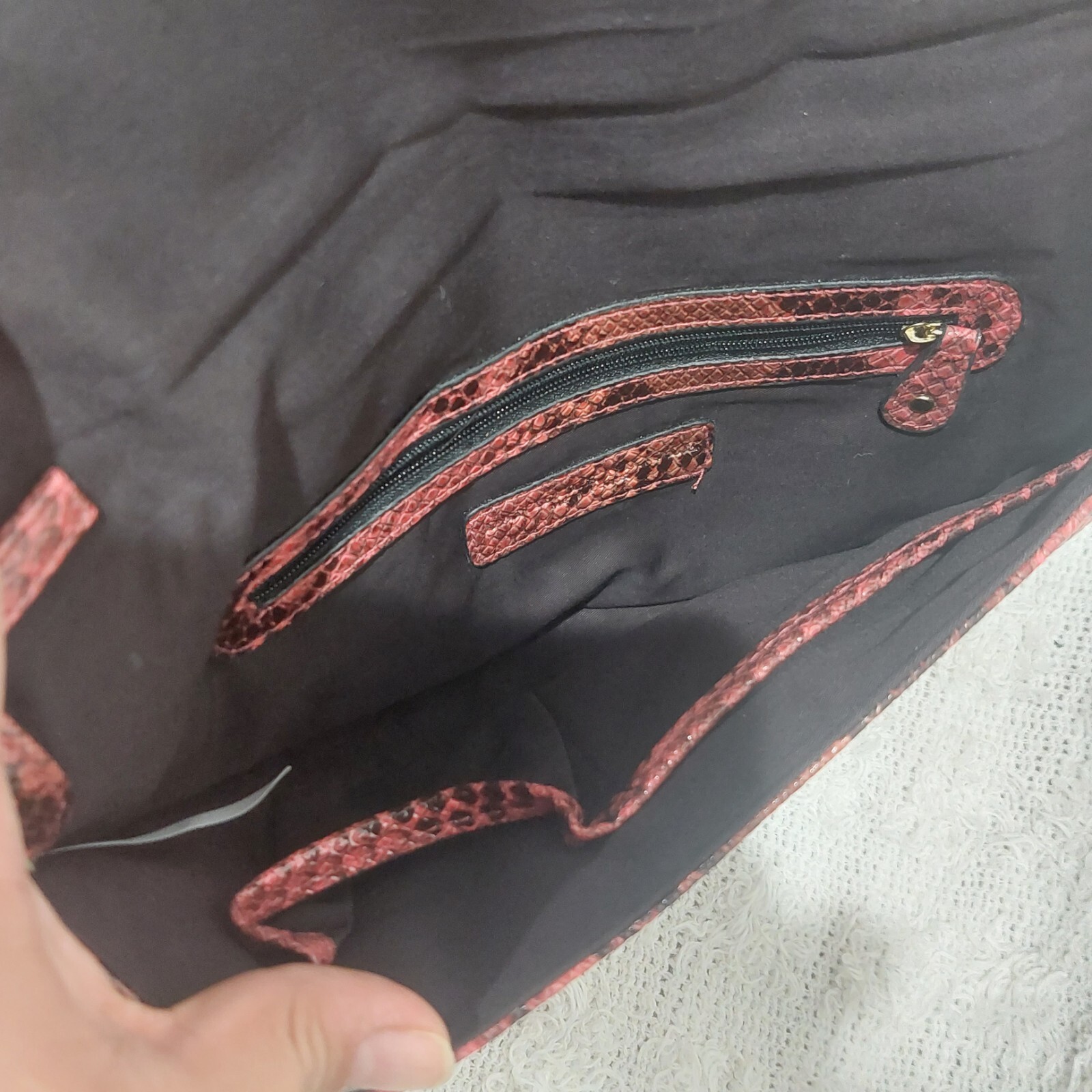 Danielle Nicole Snake Print Purse - image 2