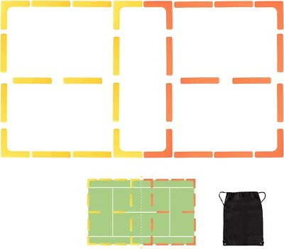 28Pcs Pickleball Court Line Marker Kit AntiSlip Wind-Resistant Throw Down Marker