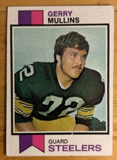 1973 Topps Gerry Mullins Rookie Card RC #191 Steelers Guard Low-Grade Creased. rookie card picture
