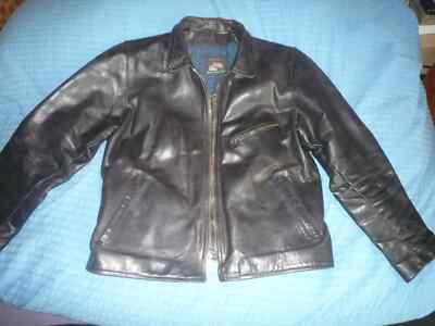 VINTAGE VANSON USA ENFIELD Horsehide Leather Jacket Horsehide XL Leather Jacket
