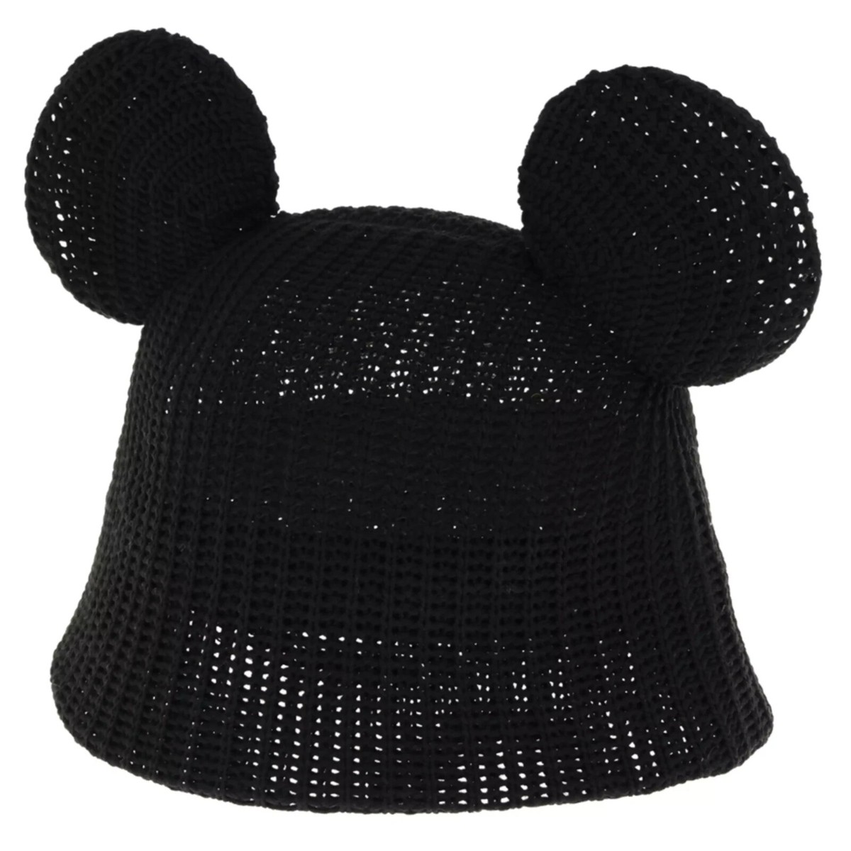 Japan Tokyo Disney Resort Mickey Mouse Ear Hat Summer Mesh Black
