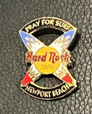 HARD ROCK CAFE Pin Anstecker NEWPORT BEACH Pray For Surf