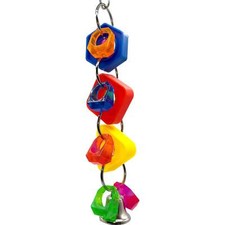 1006 Nutty Ring - Handcrafted Colorful Interesting Enticing Bird Cage Toy