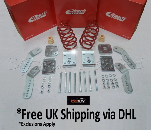Eibach 60mm Lowering Springs + Shackle Kit for VW Caddy Mk3 (2K) 2004-2015