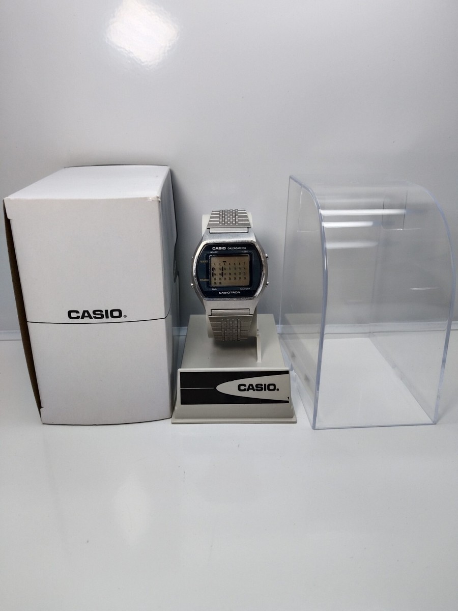 Vintage Casio CASIOTRON 47CS-23 CALENDAR (1980s) Men Watch SUPER