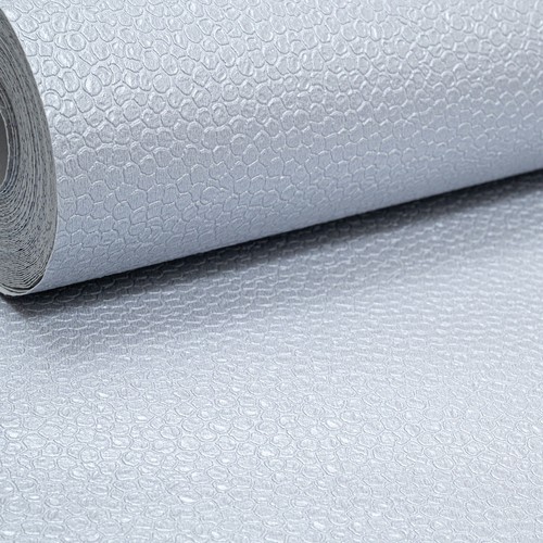 6 Rolls Shale Blue Grey Wallpaper Textured Metallic Shimmer Slightly Imperfect - Picture 4 of 9
