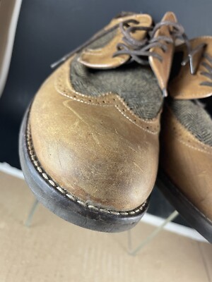 Vintage Bass Will Oxford Tweed Professor Men display picture 3