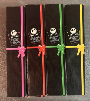 Vintage 1993 Set of 4 Burger King / Nightmare Before Christmas