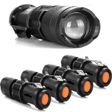 50000Lumens Mini Flashlight Q5 LED Super Bright 3 Modes Zoomable Torch AA/14500