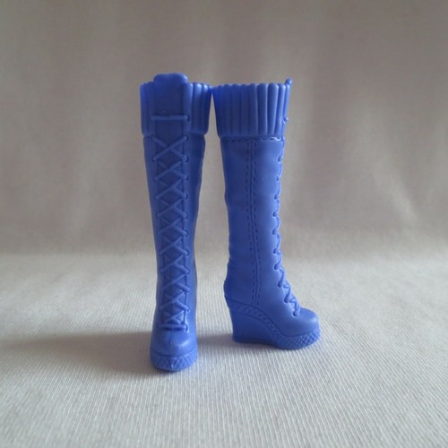 NEW Barbie Holiday Doll Purple High Wedge Tall Boots ~ Shoes ~ Winter Wonderland - Picture 2 of 2