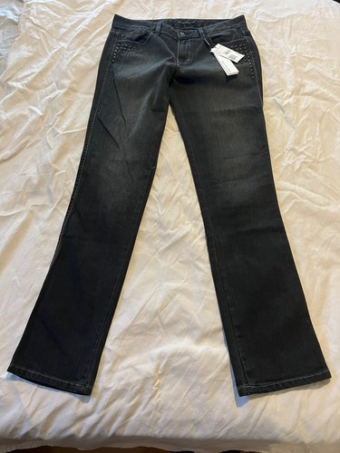 Pantalones de mezclilla negros elásticos con lápiz para mujer Calvin Klein talla 29/8 WF30A93 - Imagen 11 de 14