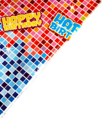 Pommes Tüten  HAPPY  BIRTHDAY  Fries Bag 4 Stück  Blocks  Spitztüten Neu