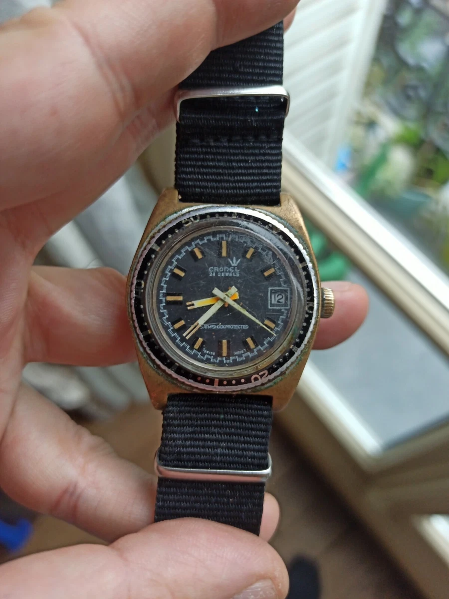 Cronel Mechanical Skin Diver Watch Works | eBay