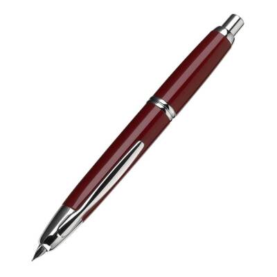 Pilot Vanishing Point Retractable Fountain Pen, Red/Rhodium, Medium (60244)