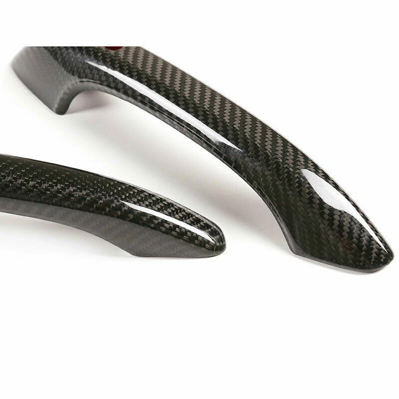 Cubierta de manija de puerta de coche de fibra de carbono seca para Porsche 911 718 Boxster Cayman Foto 3 de 4