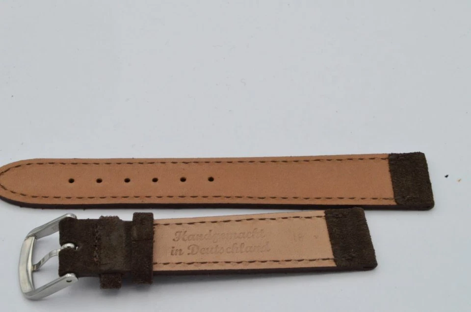 Браслет из натуральной кожи Fluco 18 мм с застежкой-пряжкой 16 мм новый 10 неношеный - Изображение 2 из 2