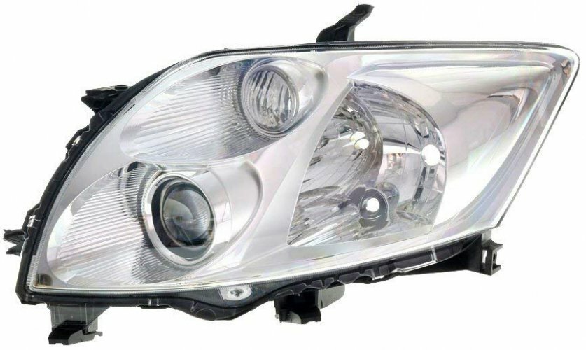Phare avant gauche Toyota Auris 2008 bloc optique halogène noir type Valeo