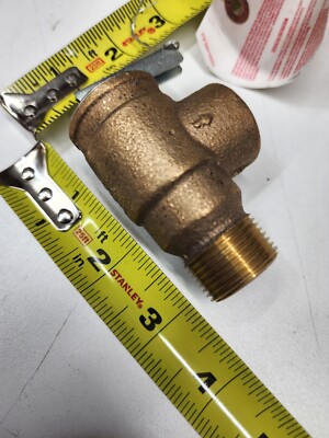 Apollo Valves RVS13L-3415 3/4'' Female x 3/4'' Male Threaded Bronze Safety Valve