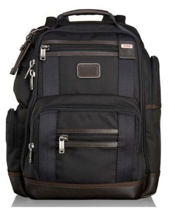 Tumi Alpha Bravo Kingsville Deluxe Bag Brief Pack Black Navy