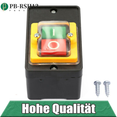 Maschinenschalter Switch Pushbutton 380V 10A EIN/AUS Drucktastenschalter KAO10KH