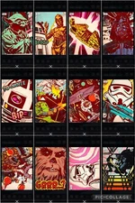 Topps Star Wars Digital Card Trader 12 Card Retro Print 1 Insert Set