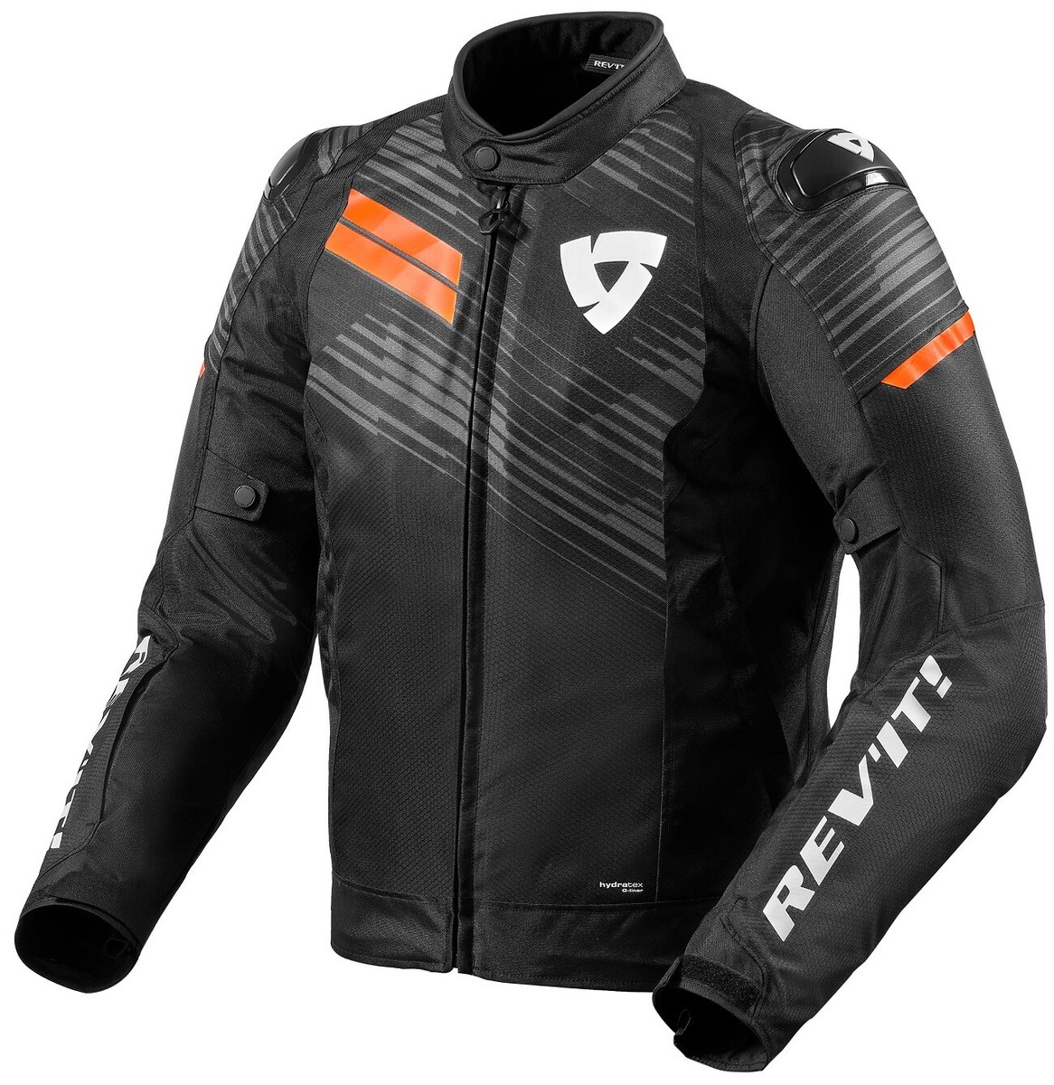 Jacke Jacket Motorrad Rev'It Revit Apex H2O Black Orange
