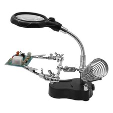 Donau Elektronik Helping Hand mit LED-Licht + Lupe