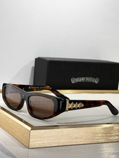 Chrome Hearts ROLLER Sunglasses Tortoise Gold...