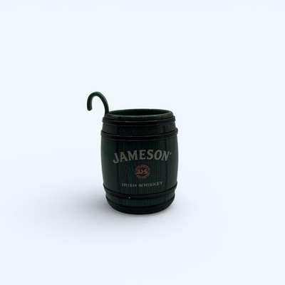 Jameson Irish Whisky Mini Shot Glasses Plastic Barrels with Hook 25ml