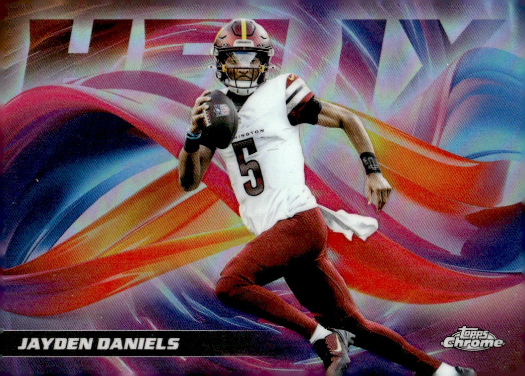 2025 Topps Chrome #HX-17 Jayden Daniels Helix