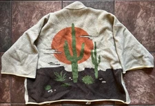 Camp High Collective Psychedelic Desert Robe Cardigan Cactus 