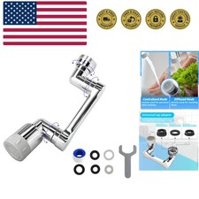 1080  2 Mode Faucet Extender, Heavy Duty Rotating Sink Extension, Universal S...