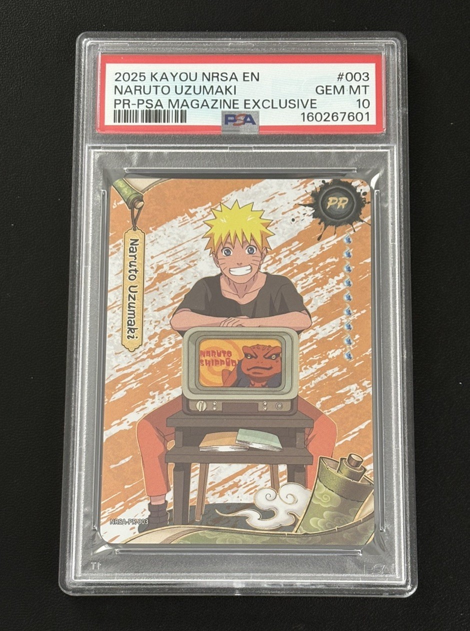 PSA 10 2025 KAYOU NARUTO SMRITI PSA MAGAZINE EXCLUSIVE #003 NARUTO UZUMAKI