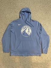 Nike Minnesota Timberwolves City Edition Dri-Fit Hoodie Men  s Size XL Light Blue
